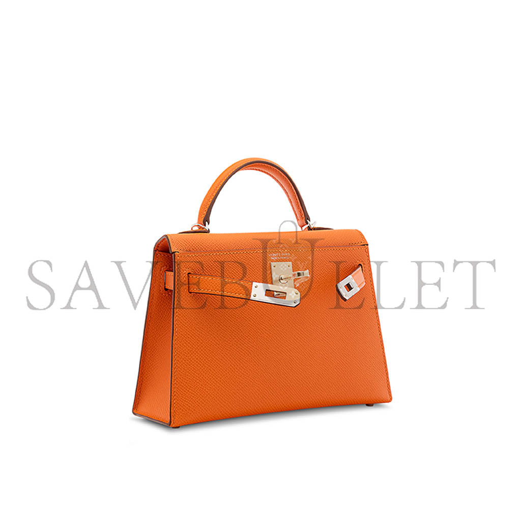 HERMÈS MASTER MINI KELLY II WITH PALLADIUM HARDWARE (19*12*5.5cm)